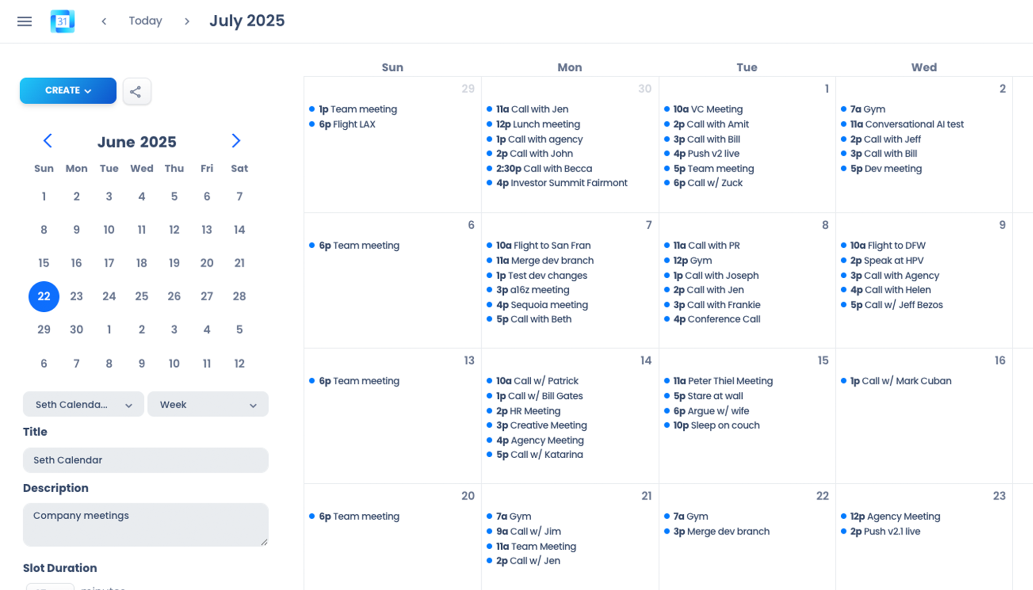 halsell calendar app